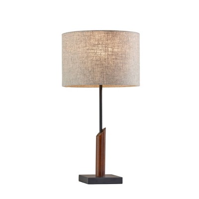 Ethan Table Lamp Black/Walnut - Adesso