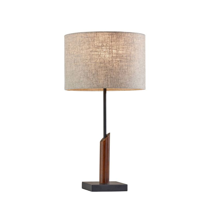 Ethan Table Lamp Black/Walnut - Adesso, 1 of 8