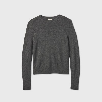 womens crew neck pullover sweater
