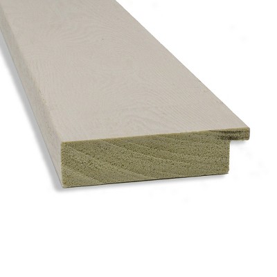 Rustic Plank White Woodgrain Full-Length Rectangular Mirror
