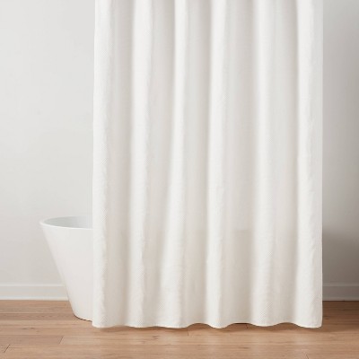 Luxe Lattice Matlesse Shower Curtain Cream - Threshold™