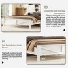 Full Size Platform Bed with Double Sliding Barn Door and Charging Station - 4 of 4