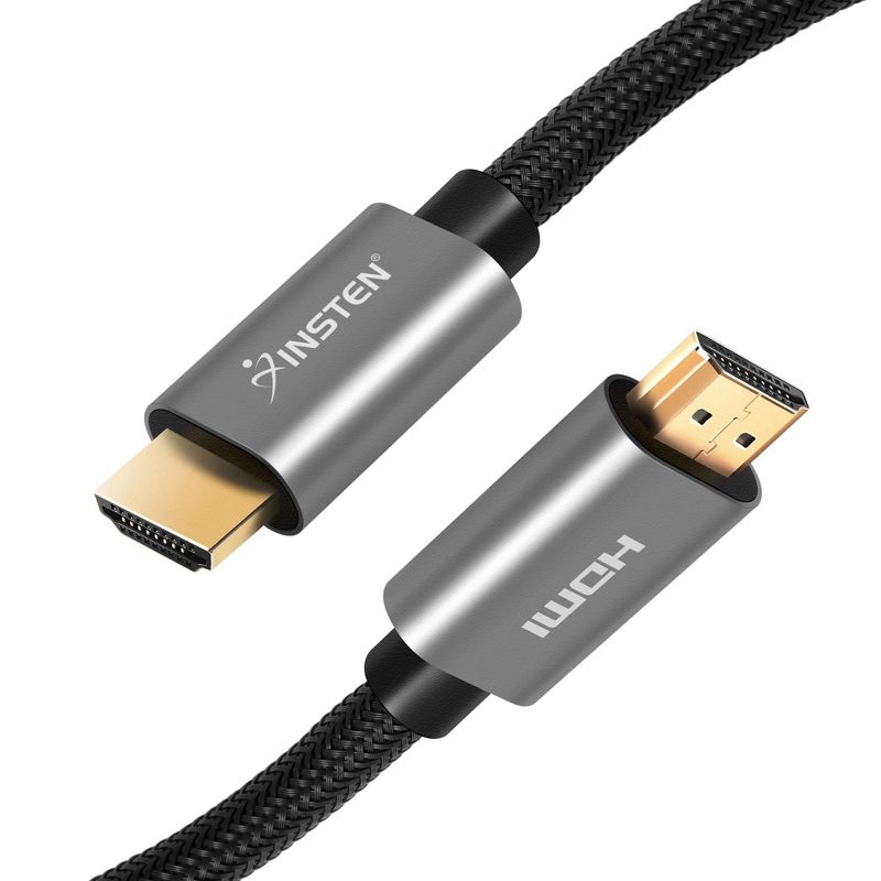 Insten - 1.5 Feet HDMI Male to Male Cable, 2.1 Version, 8K 60Hz, 48Gbps, Gold Connectors, Nylon Braided, 3 of 9