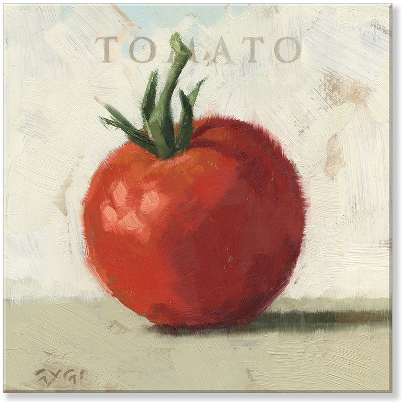Sullivans Darren Gygi Garden Tomato Giclee Wall Art, Gallery Wrapped, Handcrafted in USA, Wall Art, Wall Decor, Home Décor, Handed Painted, 1 of 4