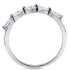 Pompeii3 1/2ct Marquise Diamond Five Stone Wedding Ring 14K White Gold - 2 of 4