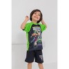 Monster Jam Grave Digger El Toro Loco Megalodon T-Shirt Tank Top and French Terry Shorts 3 Piece Set Toddler to Big Kid - 2 of 4