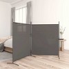 vidaXL 2-Panel Room Divider Anthracite - Fabric Room Partition, Private Space Creator for Home and Office, Foldable and Easy to Store, 137"x70.9" - 2 of 4