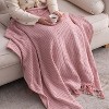 KTMBDW Striped Collection Cotton Throw Blanket Set of 2, 50x60 Inch - 3 of 4