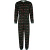 Fruit of the Loom Men’s Holiday Fleece Union Suit Pajamas, One-Piece Zip Front - 4 of 4