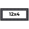 PosterPalooza | Panoramic Linear Black Picture Frame - UV Acrylic, Foam Board Backing, Hanging Hardware - 2 of 4