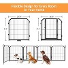 Acekool Steel Pet Playpen - 40" 8-Panel Secure Play Yard for Small Pets - 4 of 4