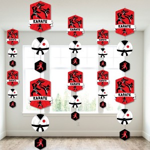 Big Dot of Happiness Karate Master - Martial Arts Birthday Party DIY Dangler Backdrop - Hanging Vertical Decorations - 30 Pieces - 1 of 4
