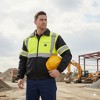 Canada Weather Gear Men’s Hi-Visibility Work Jacket, Water-Resistant Reflective Safety Bomber with Front Pocket and Full Zip - 2 of 3
