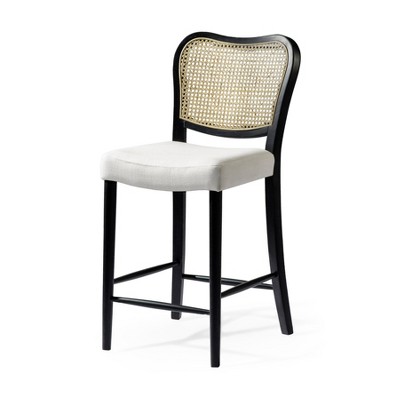 Maven Lane Vera High Back Fabric Counter Height Bar Stool
