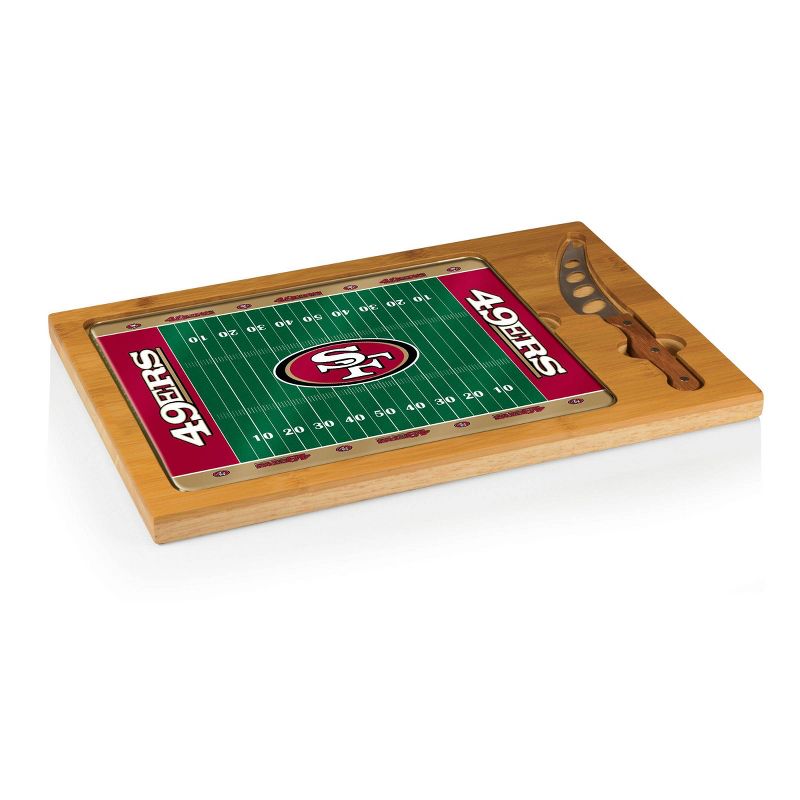 Picnic Time NFL Team Icon Cutting Board Tray and Knife Set, 1 of 4