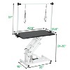 BENCMATE Pet Grooming Tool 43 Inch Adjustable Heavy Type Hydraulic Pet Dog Grooming Table, With Adjustable Arm And Noose, Black, 42.50"*23.50"*21" - 2 of 4