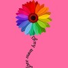 Adult Design By Humans Free Mom Hugs Pride Rainbow Sunflower By Avocato Racerback Tank Top - 2 of 2