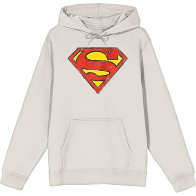 Superman Logo Adult Long Sleeve Hoodie