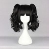 Unique Bargains Women's Curly Shoulder Length Ponytail Human Hair Wigs 14" with Wig Cap - 2 of 4