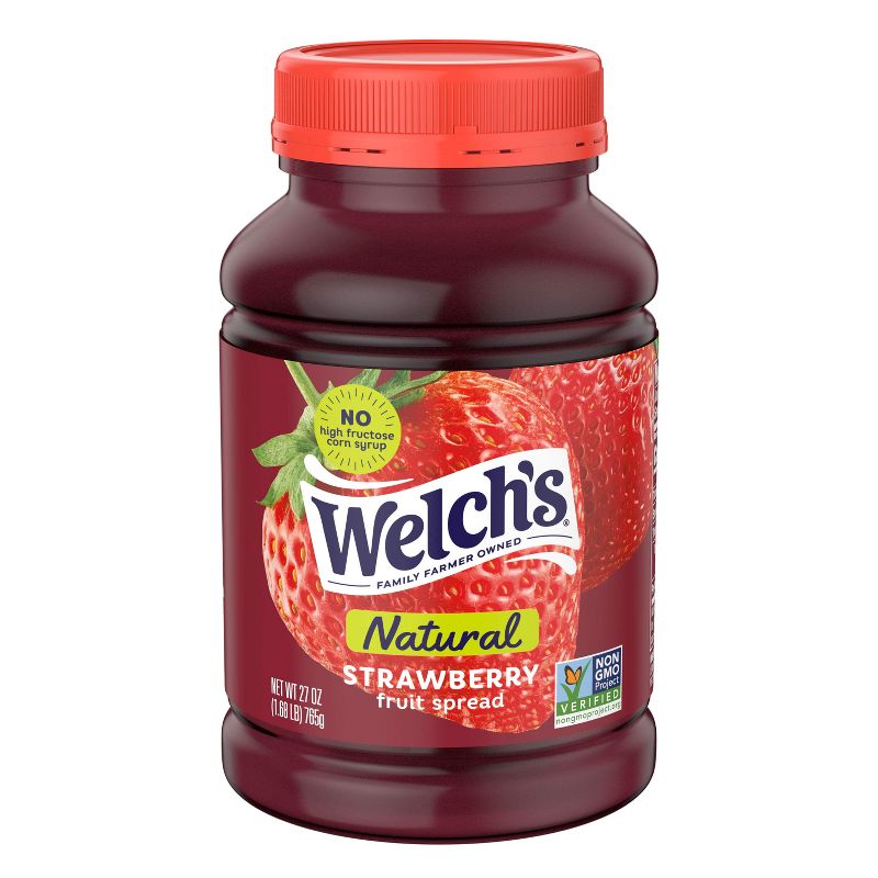 Welch's Natural Strawberry Spread - 27oz, 1 of 8