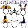 Joyfy 6 Pcs Halloween Headbands Cosplay Decoration, with Pumpkin, Bat, Witch, Ghost, Witch Legs, Spider Web for Halloween Costume Dress Up Party - 2 of 4