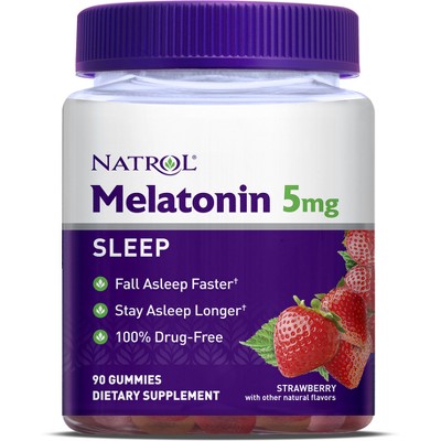 Natrol Melatonin 5mg Sleep Aid Gummies - Strawberry - 90ct : Target