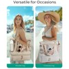 Beach Bag with Cooler, Mesh Beach Tote Bag with Zipper and Pockets Large and Packable - 2 of 4