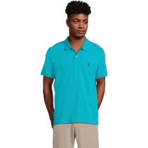 U.S. Polo Assn. Men's Slim Fit Solid Pique Polo With Small Pony Polo Shirt - 1 of 4
