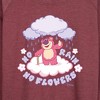 Women's - Disney - Lotso No Rain No Flowers Lightweight French Terry Wide Neck Long Sleeve Shirt - 2 of 4