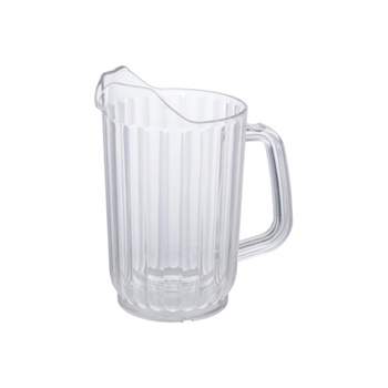 RW Base 47 oz Clear Plastic Water Pitcher - 4 1/2 x 4 1/2 x 7 3/4 - 1  count box