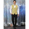 Lars Amadeus Men's Sequin Sleeveless Party Prom Dress Vest with Bow Tie 2 Packs - 3 of 4