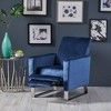 CENGHU Modern Glider Swivel Recliner Chair for Adult, Fabric Single Reclining Armchair, Mid Century Modern Pushback Chair for Living Room, Bedroom - 2 of 4