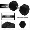 Signature Fitness Hex Single Dumbbell Non-Slip Free Weights Full Body Strength Training Home Gym Workout Equipment Set, 80 Pound, Black - 3 of 4