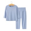 MyKids-USA Baby 2pcs Solid Color Long sleeve Shirt And Pants Underwear Sets Pajamas - 2 of 4