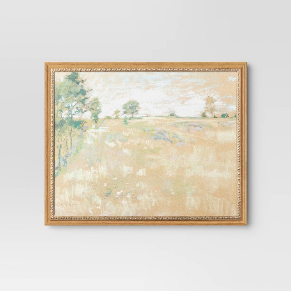 Photos - Wallpaper 20" x 16" Pastures Framed Wall Canvas - Threshold™