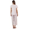 Casual Nights Women's Short Sleeve Floral Border Capri Pajama Set - 4 of 4