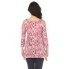 Maternity Snake Print Cold Shoulder Tunic - White Mark - 3 of 4