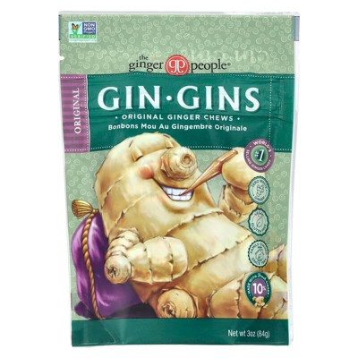 The Ginger People, Gin Gins??, Ginger Chews, Original , 3 oz