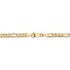 Black Bow Jewelry 4mm 14k Yellow Gold Solid Flat Figaro Chain Necklace - 4 of 4