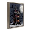 Stupell Industries Creepy Haunted Halloween House Floating Frame Canvas Art - 2 of 4