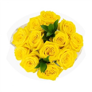 Dozen Fresh Cut Vibrant Roses - 1 of 4