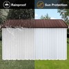 NicBex 10x12Ft Metal Garden Sheds, Outdoor Storage Sheds, Gazebos with a Practical Pent Roof, Carports for Garden, Patios, Lawns - 4 of 4