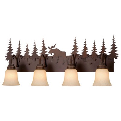 Vaxcel Yellowstone 4 - Light Vanity in  Burnished Bronze