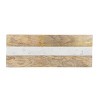 Elevated Serving Board Mango Wood & White Marble by Foreside Home & Garden - 3 of 4