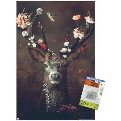 Trends International Reinders - Fauna Flora Deer Unframed Wall Poster ...