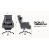Kumasinova 360°Swivel Ergonomics Office Chair with Footrest,Head&Lumbar Pillow,Recliner Computer Chair with Adjustable Height,Luxury Boss Chair - 3 of 4