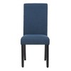 WestinTrends  Upholstered Linen Fabric Dining Chair (Set of 2) - 2 of 4