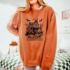 Simply Sage Market Haunted House Pumpkins And Bats Lightweight Garment Dyed Sweatshirt - 3 of 4