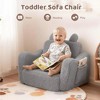 Kinder King Toddler Sofa Chair, 2-in-1 Foldable Baby Couch Flip Open Sofa Bed for Playroom - 4 of 4