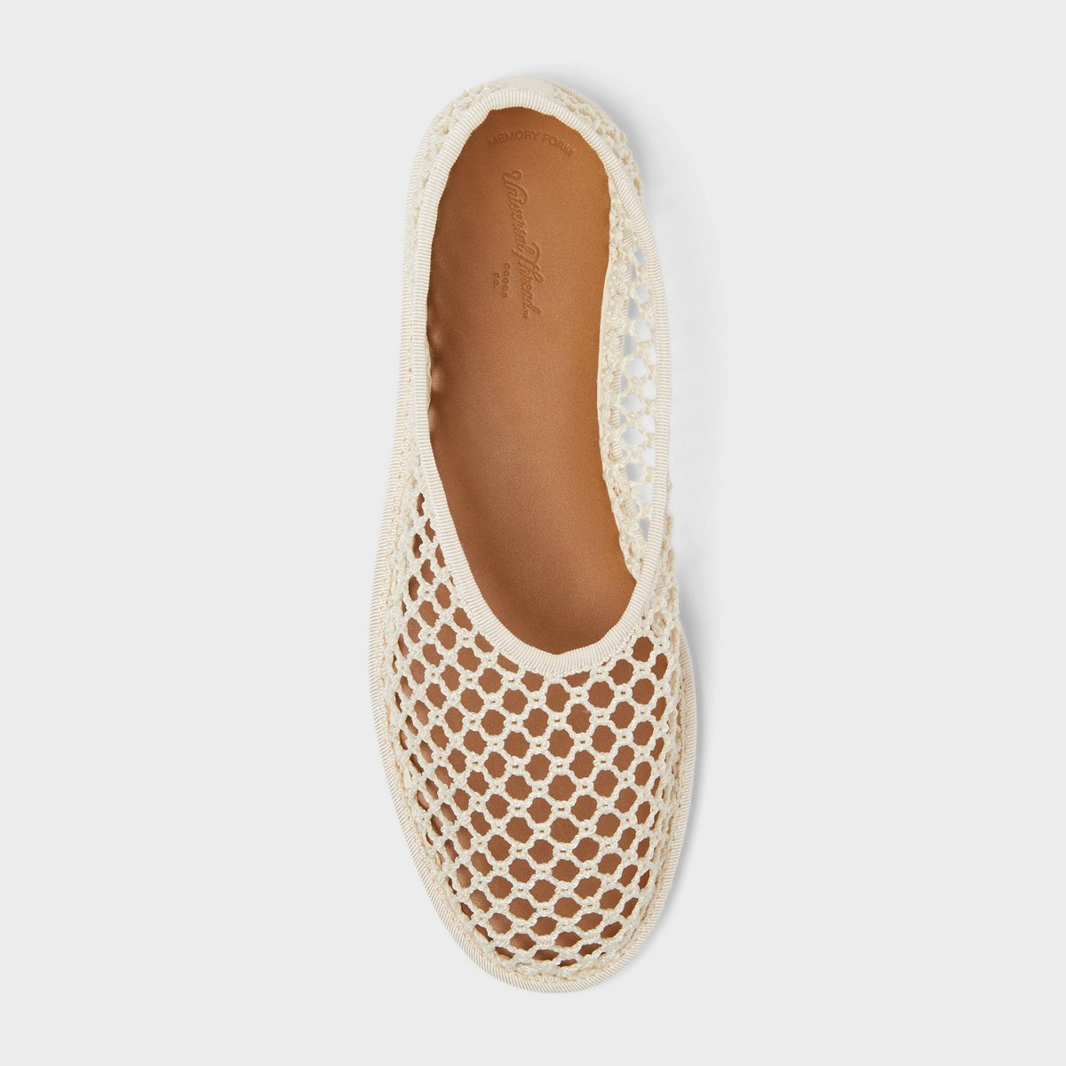 Обувь Universal Thread Women’s Esme Stretch Crochet Shoes with Memory Foam Insole - Universal Thread™ Cream 7 — фото 3